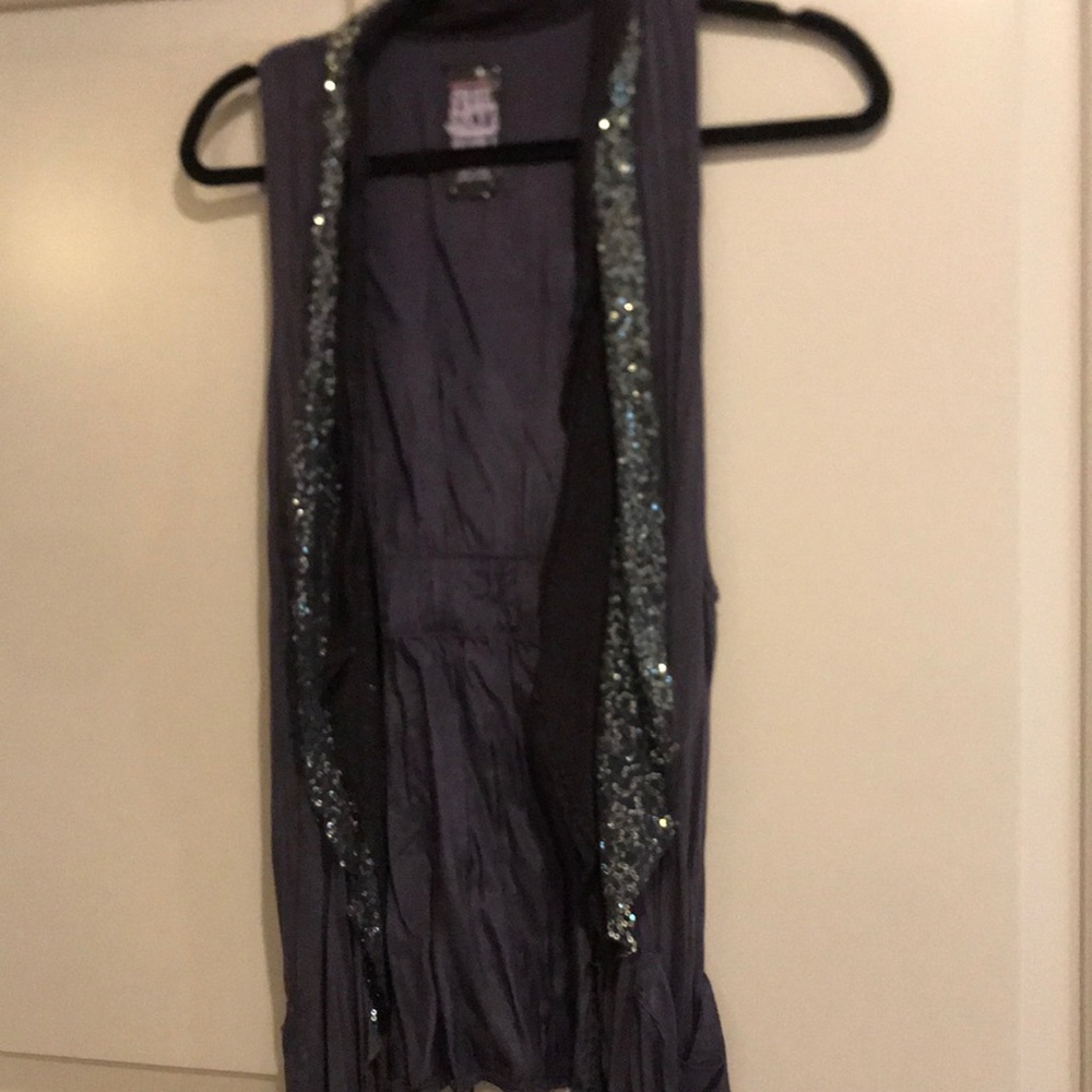 Gray sequence Free People vest.